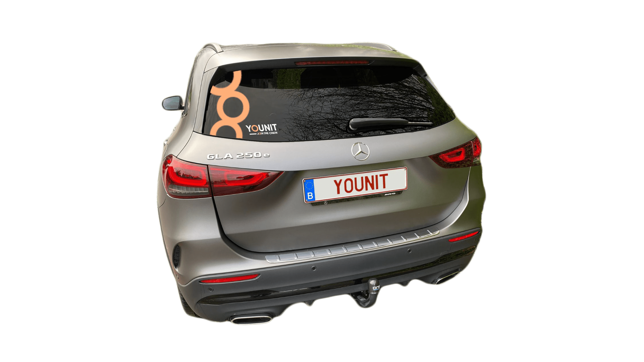 Autobestickering van Younit, klant van Conceptic