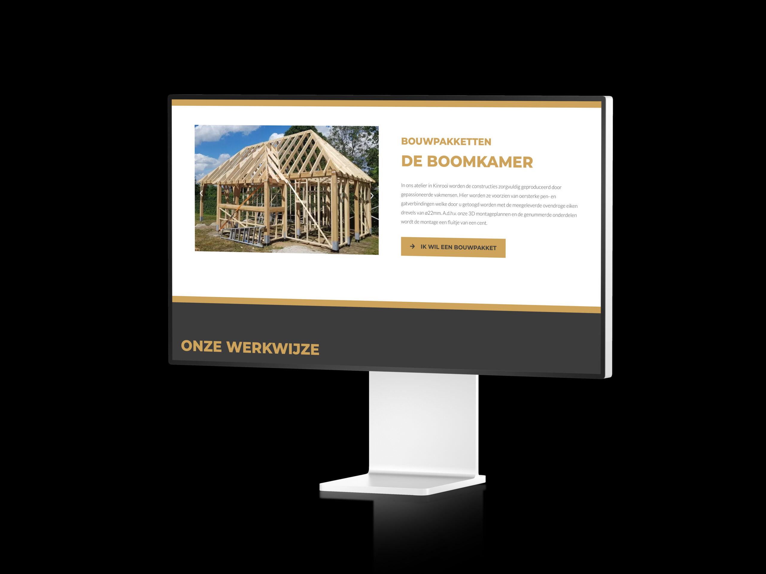 De website van De Boomkamer, gemaakt door Conceptic Marketing & Webdesign